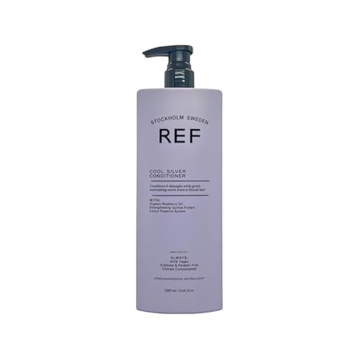 Ref Cool Silver Conditioner 1000ml Conditioner with natural extracts and violet pigments specially selected to protect, strengthen and neutralise unwanted yellow tones