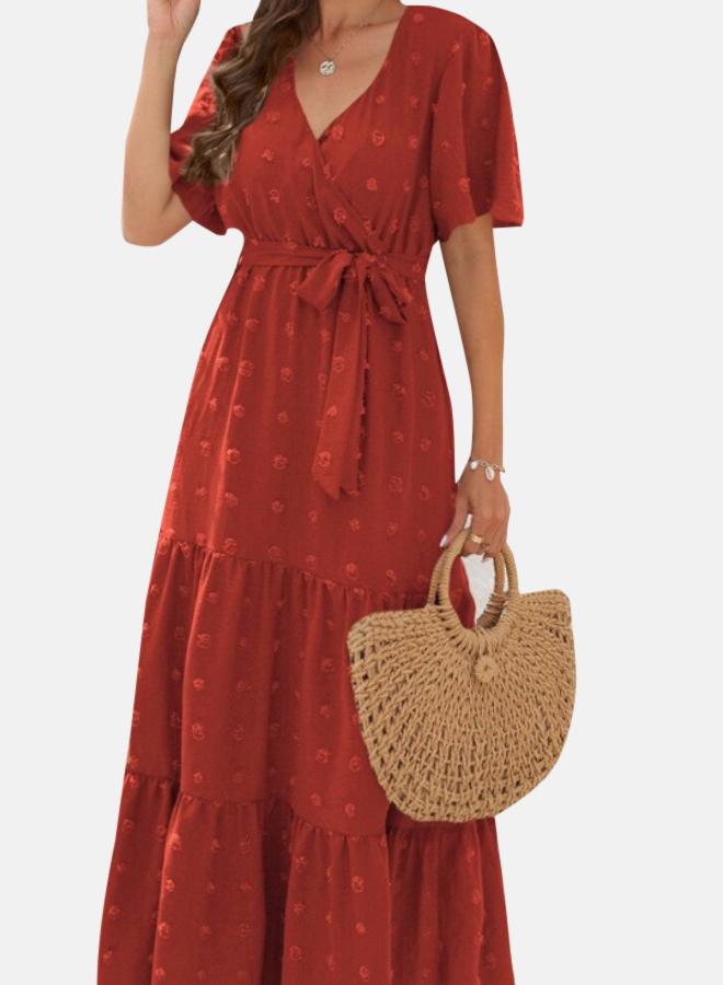 YUNIQEE Tiered Pom-pom Dress - Image 2