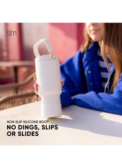 Simple Modern Simple Modern Trek Pivot | 30oz Flip Straw Tumbler with Handle | Water Bottle & Boot | Interchangeable Straw & Chug Lids | Insulated Stainless Steel Jug | Gym Sports Outdoors | Lavender Mist  - Image 3