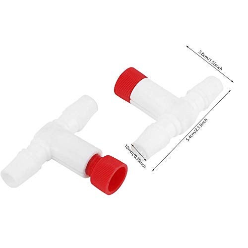 TOPINCN 2PCS Aquarium Protein Skimmer Air Valve, Plastic Fine Adjustment Protein Separator Air Valve Protein Skimmer Accessories Universal for MS Protein Separator - Image 2