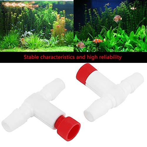 TOPINCN 2PCS Aquarium Protein Skimmer Air Valve, Plastic Fine Adjustment Protein Separator Air Valve Protein Skimmer Accessories Universal for MS Protein Separator - Image 4