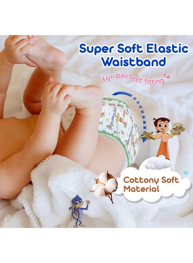 Bumtum Chota Bheem Small/S Size Baby Diaper Pants, 74 Count, Leakage Protection Infused With Aloe Vera, Cottony Soft High Absorb Technology - Image 4