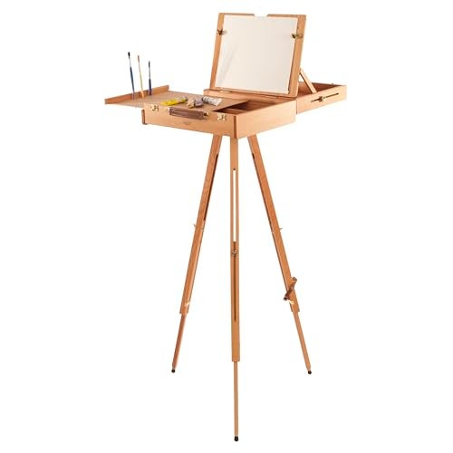 Mabef M/A30 Wooden Tripod. Oiled Beechwood Artist Support Stand for Pochade Boxes, Indoor/Outdoor, Supports up to 17 3/4 lbs - Image 3