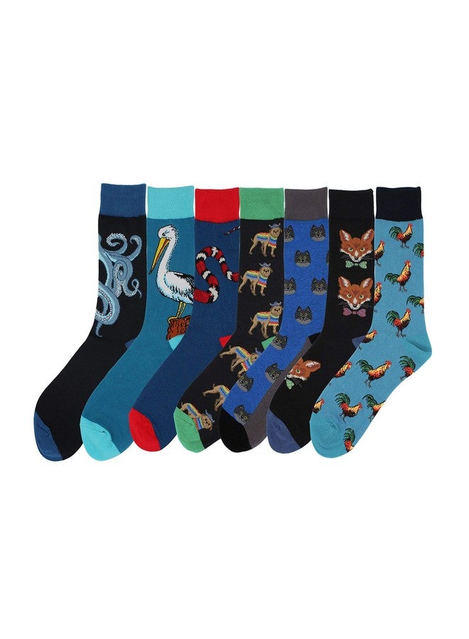 Real Sic Fun Socks for Men and Women - Cozy Cotton Dress Socks with Colorful Designs - Cool, Casual, Pet Patterned (Rooster/Cock) - Image 2