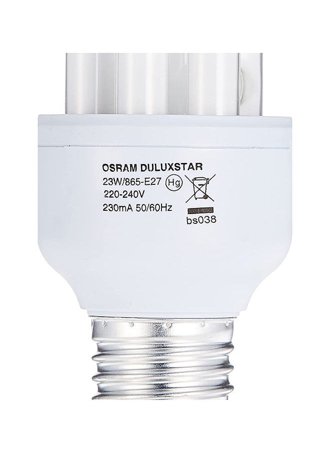 Osram 2-Piece Energy Saver T4 Clfi Energy Saver 23W Screw Base E27, 1380 Lm Cool Day Light 6500K Bulb  - Image 3