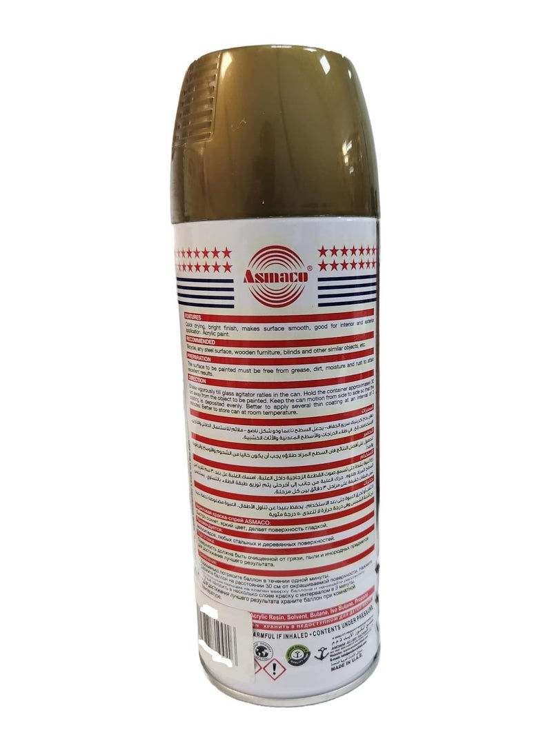 Asmaco Spray Paint Gold 400ml - Image 2