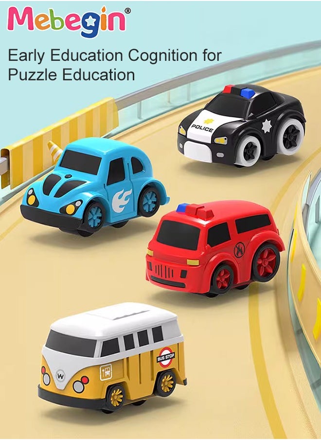 MEBEGIN - Toys Race Track Car Adventure Preschool Toddler Boy Toys Educational Parent-Child Interactive Racing Kids Toy with 4 car - Image 1