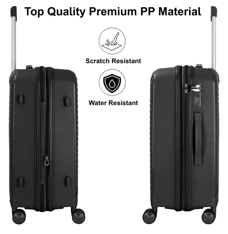 سيناتور حقيبة سفر بعجلات دوارة مزدوجة بسحاب آمن للجنسين - Image 3