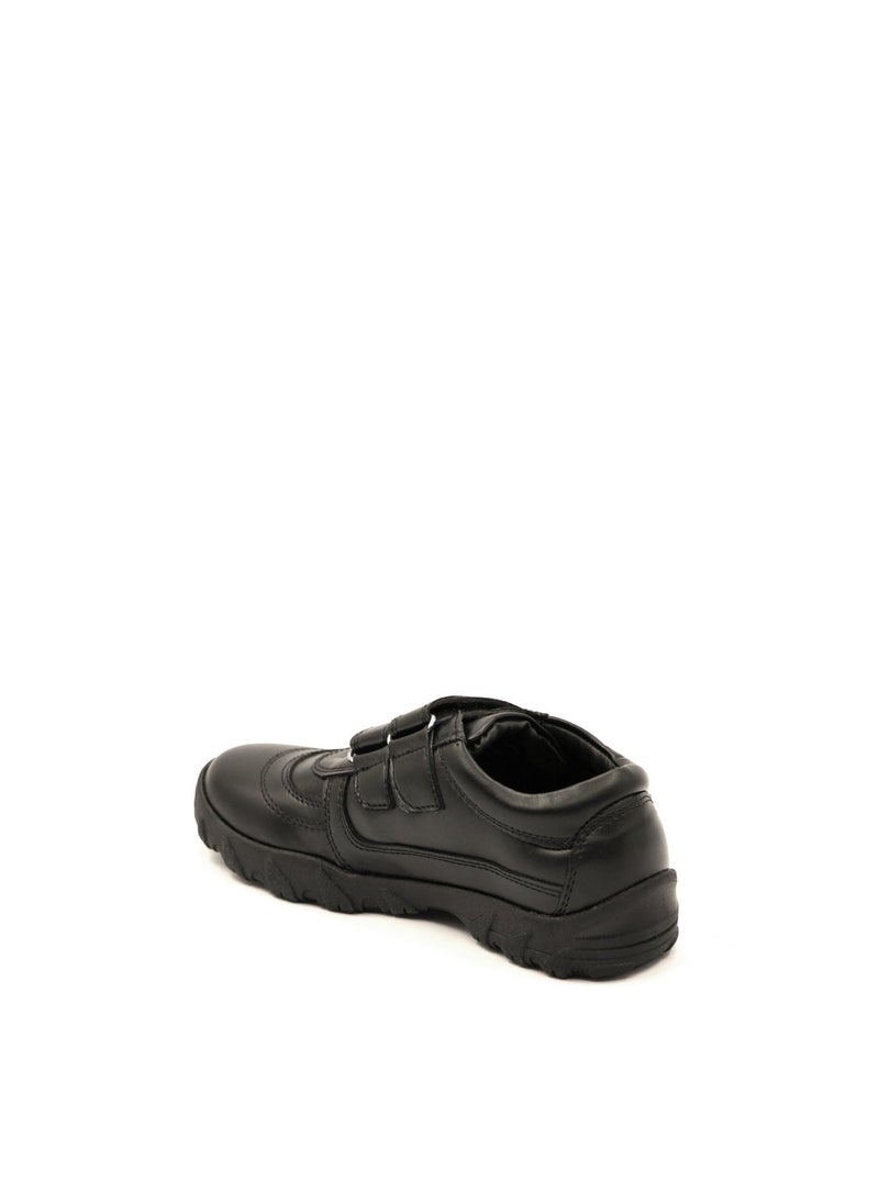 Geoomnii Boys School Shoes – Durable Black Formal Uniform Footwear for Kids | Anti-Slip Sole, Cushioned Insole, Easy Closure | Ideal for Daily Use & School Activities - Image 3