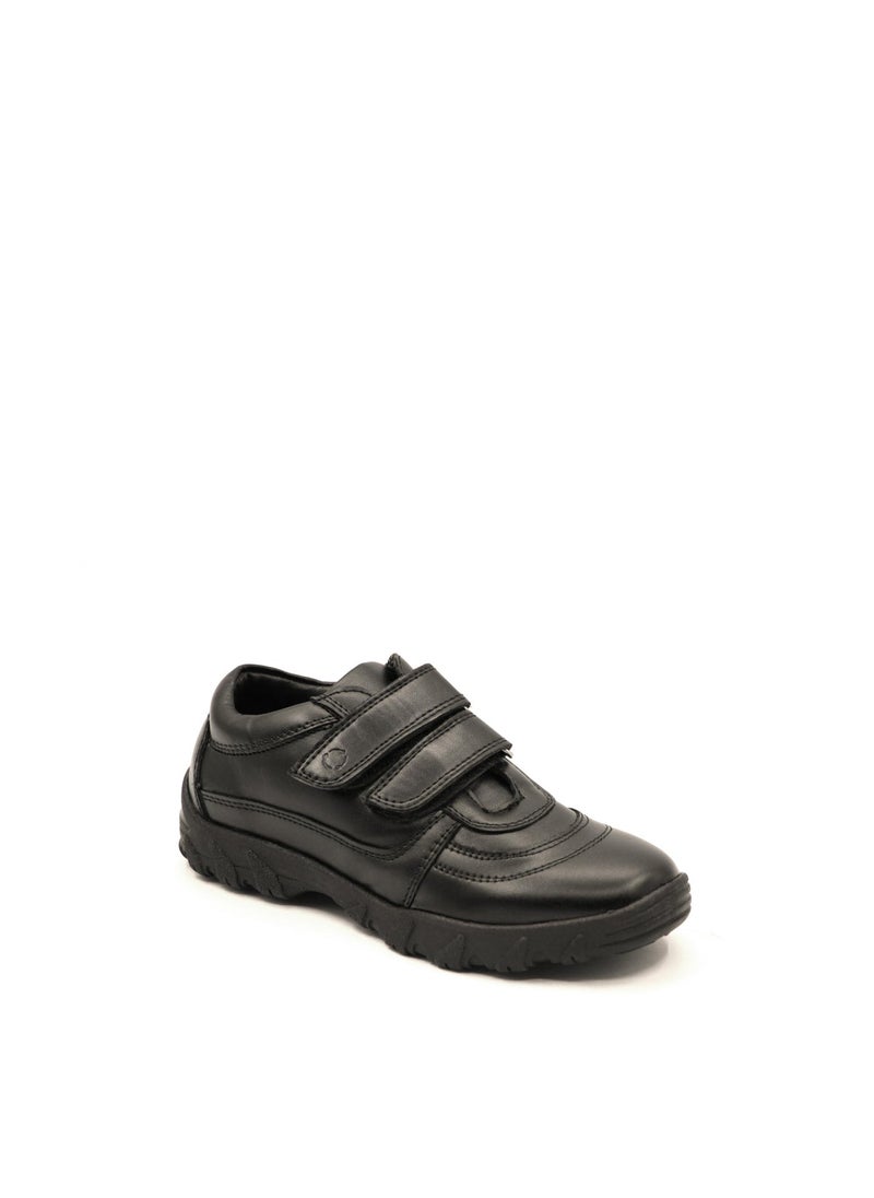 Geoomnii Boys School Shoes – Durable Black Formal Uniform Footwear for Kids | Anti-Slip Sole, Cushioned Insole, Easy Closure | Ideal for Daily Use & School Activities - Image 2
