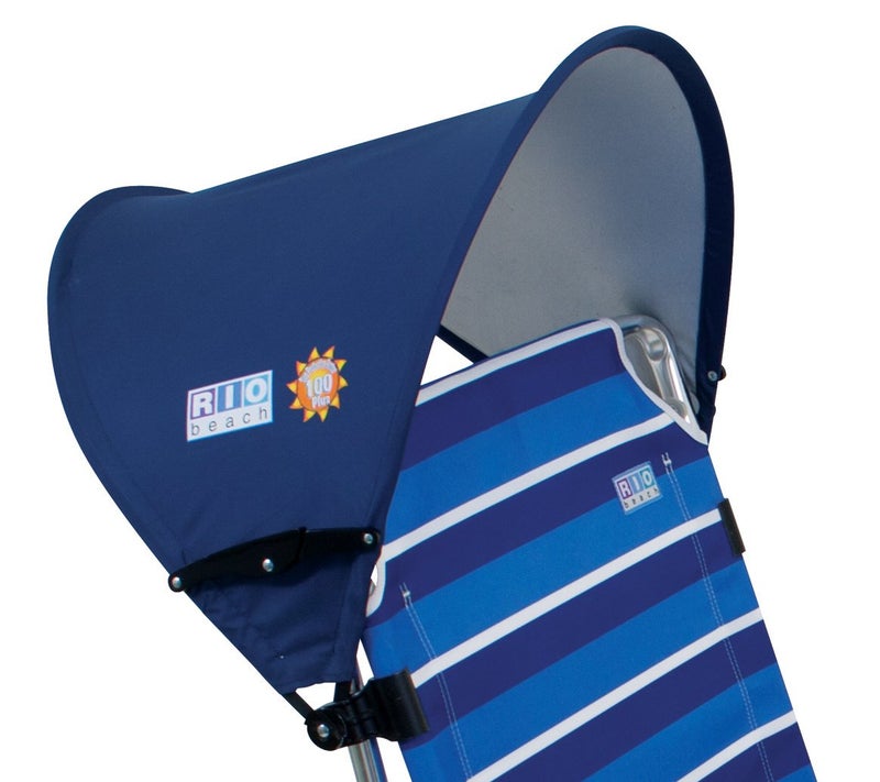 Rio Brands Rio Beach MyCanopy Personal Chair Sun Shade, Navy - Image 1