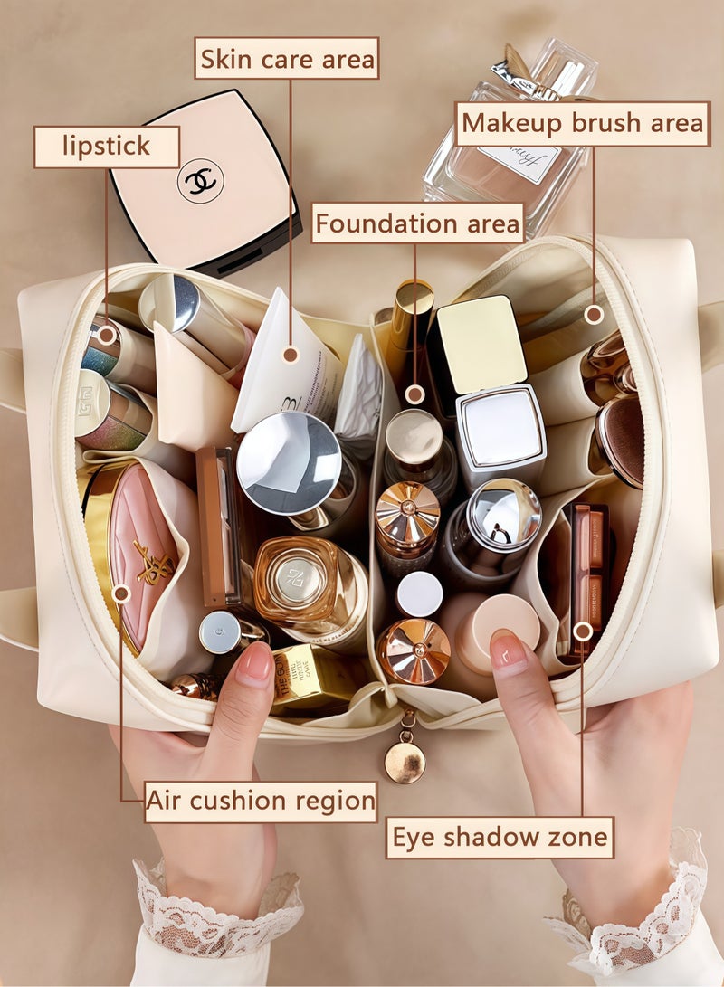 شنطة مكياج شنطة مكياج للسفر شنطة مكياج حقيبة مكياج صغيرة جديد أبيض - Image 2