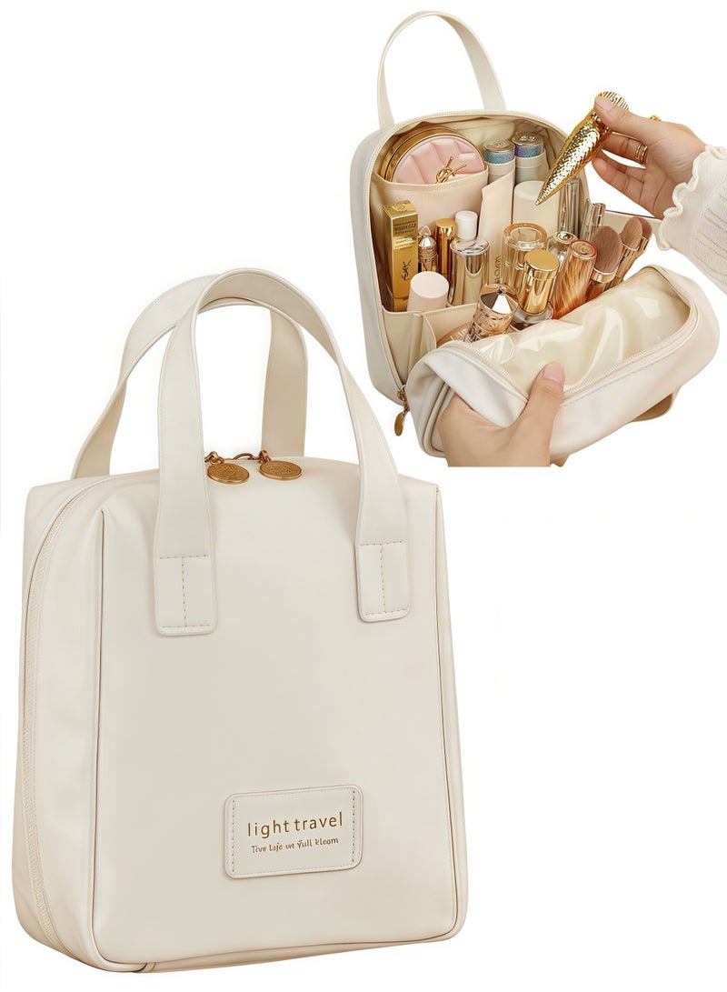 شنطة مكياج شنطة مكياج للسفر شنطة مكياج حقيبة مكياج صغيرة جديد أبيض - Image 1