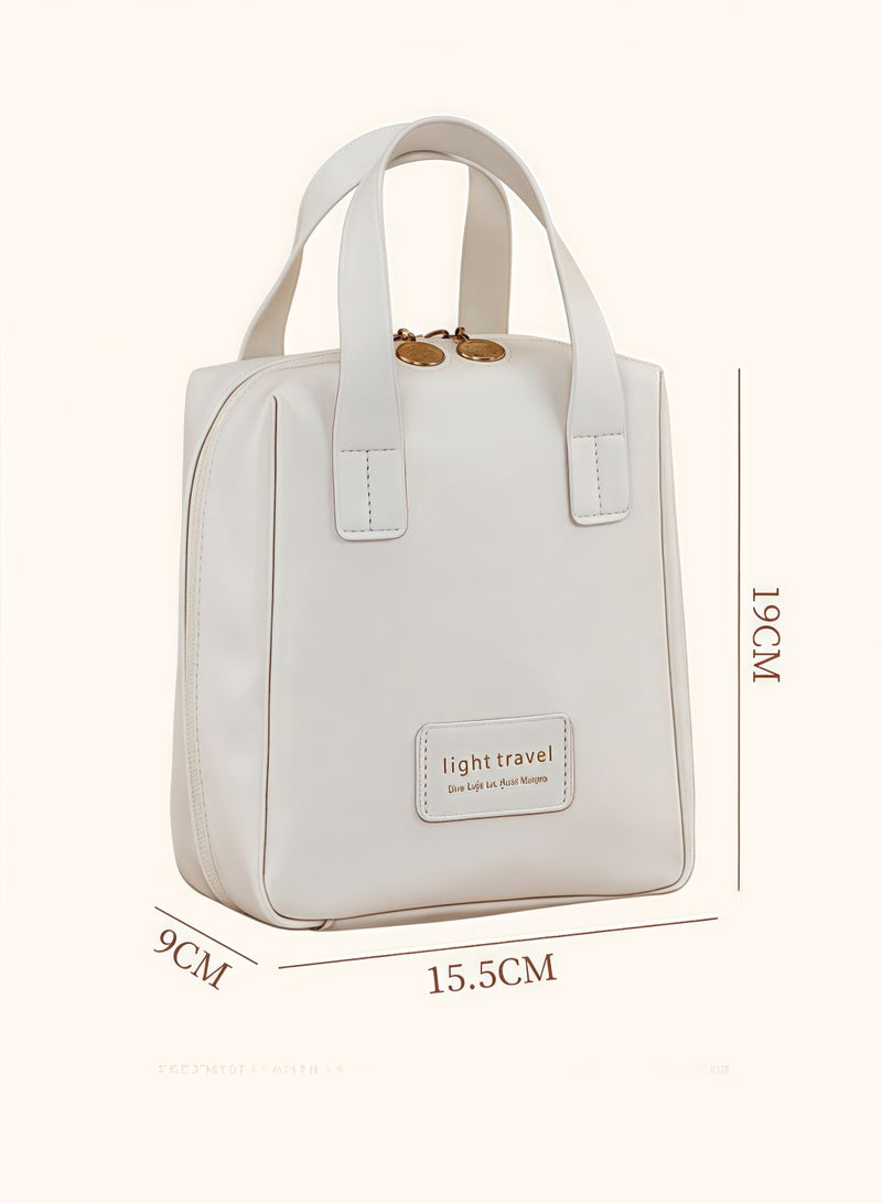 شنطة مكياج شنطة مكياج للسفر شنطة مكياج حقيبة مكياج صغيرة جديد أبيض - Image 4