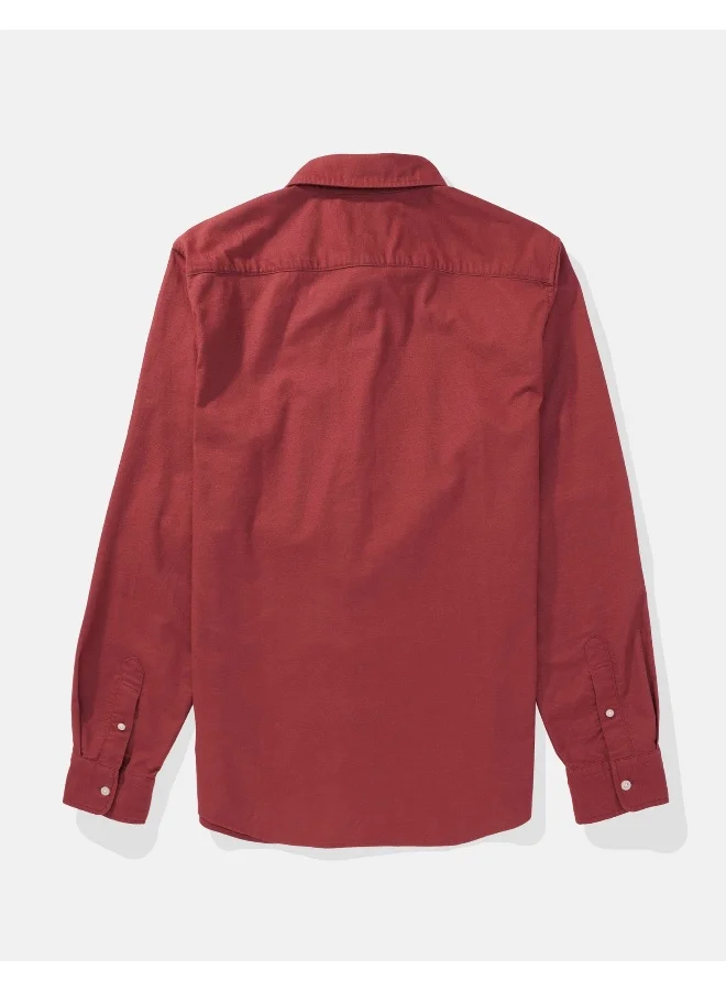 امريكان ايجل Slim Fit Flex Oxford Button-Up Shirt
