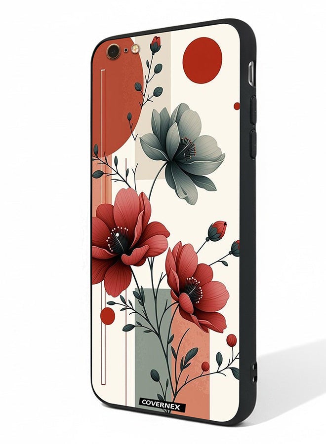 Covernex Apple iPhone 6 Plus Protective Case Cover Printed Featuring Botanical Bloom - Image 1