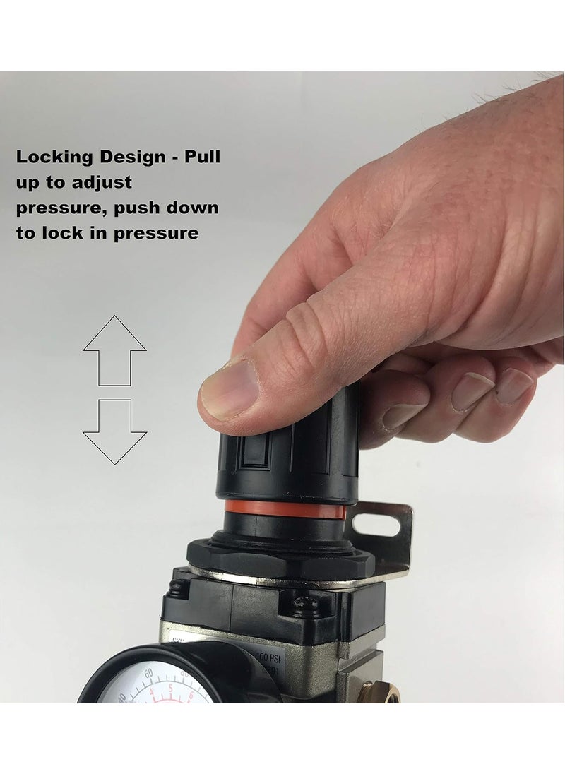 Primefit Primefit FR3802G 38Inch Air Filter Regulator Combo with Gauge  - Image 3