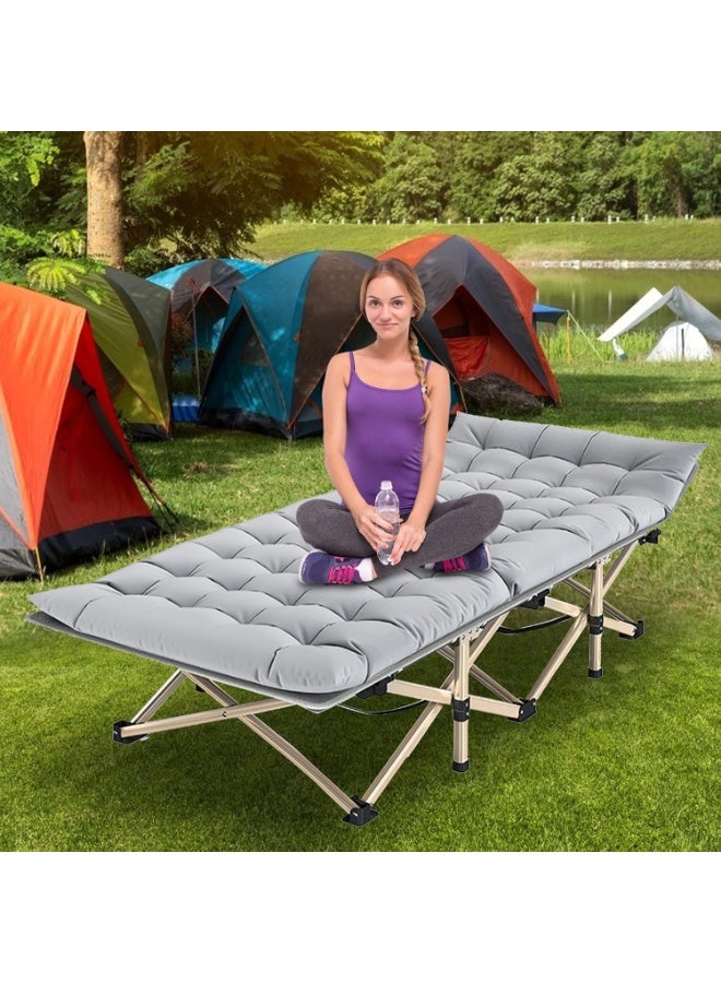 BLOOMING TIME Portable Camping Cot, Sleeping Cot for Adult, 190*71cm Extra Wide Heavy Duty Folding Cot - Image 4