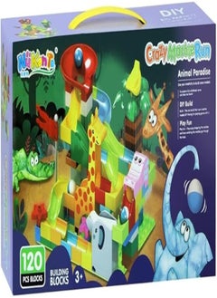 Dream Land Animal Paradise DIY Building Slide Blocks 120 Pieces - XK-120 