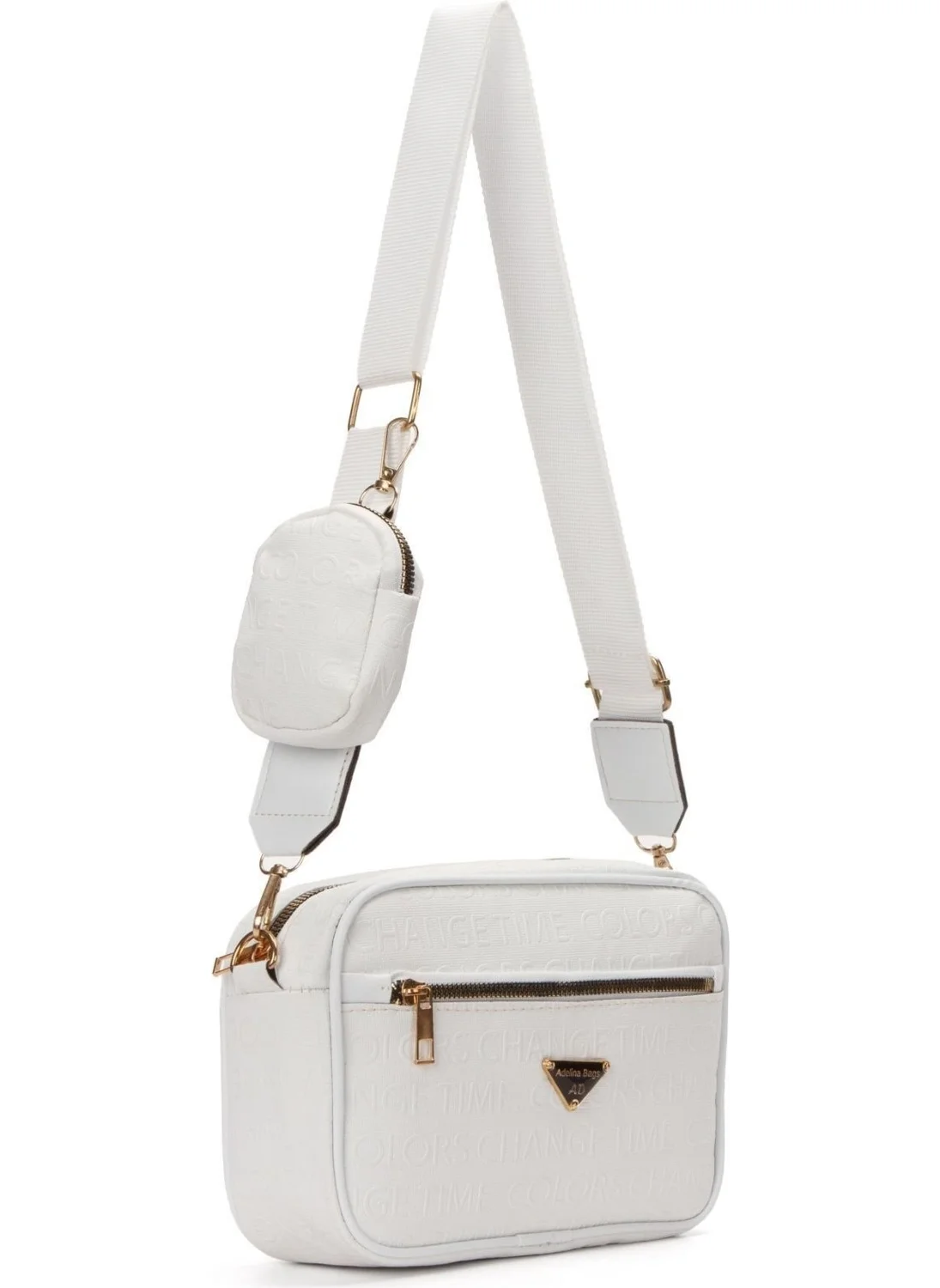 Adelina Bags Women's Crossbody White Shoulder Bag Wallet Bag