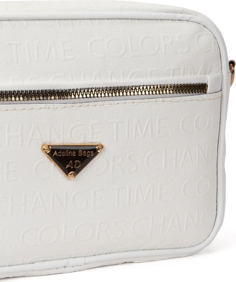اديلينا باجز Women's Crossbody White Shoulder Bag Wallet Bag