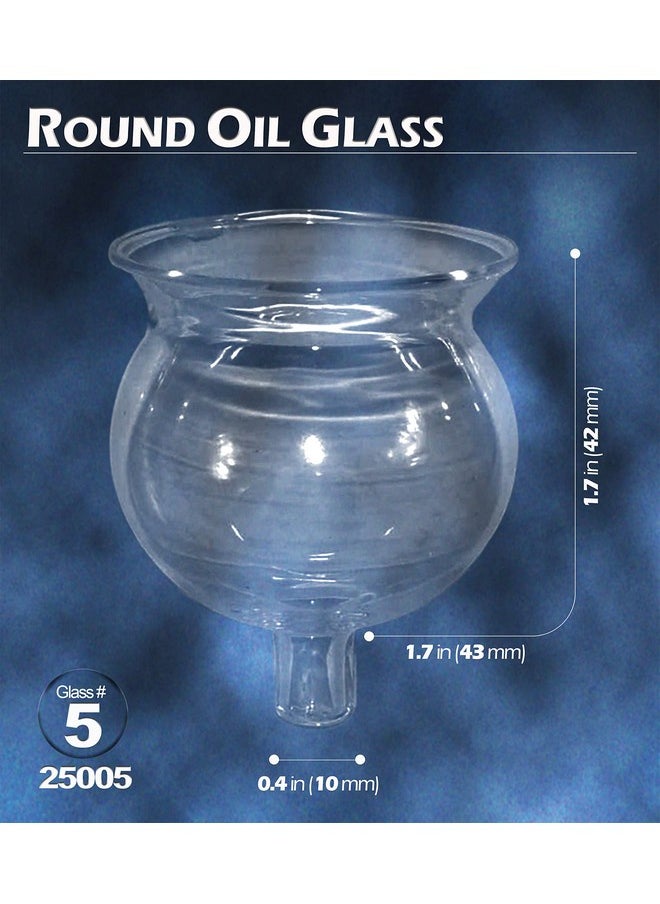 Ner Mitzvah Ner Mitzvah Hanukkah Menorah Glass Oil Cups - Elegant Holders for Oil for Shabbos and Chanukah - Durable Quality, Long-Lasting - Size #5 (9-Pack)  - Image 2