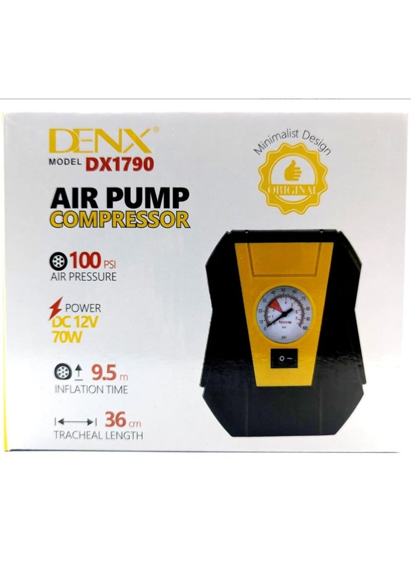 Denx Air Pump Compressor With Car Charger – 3 Inflation Modes, Durable Air Pipe, Portable & Fast Tire Inflating For Cars, Bikes, Balls, And More - Image 5