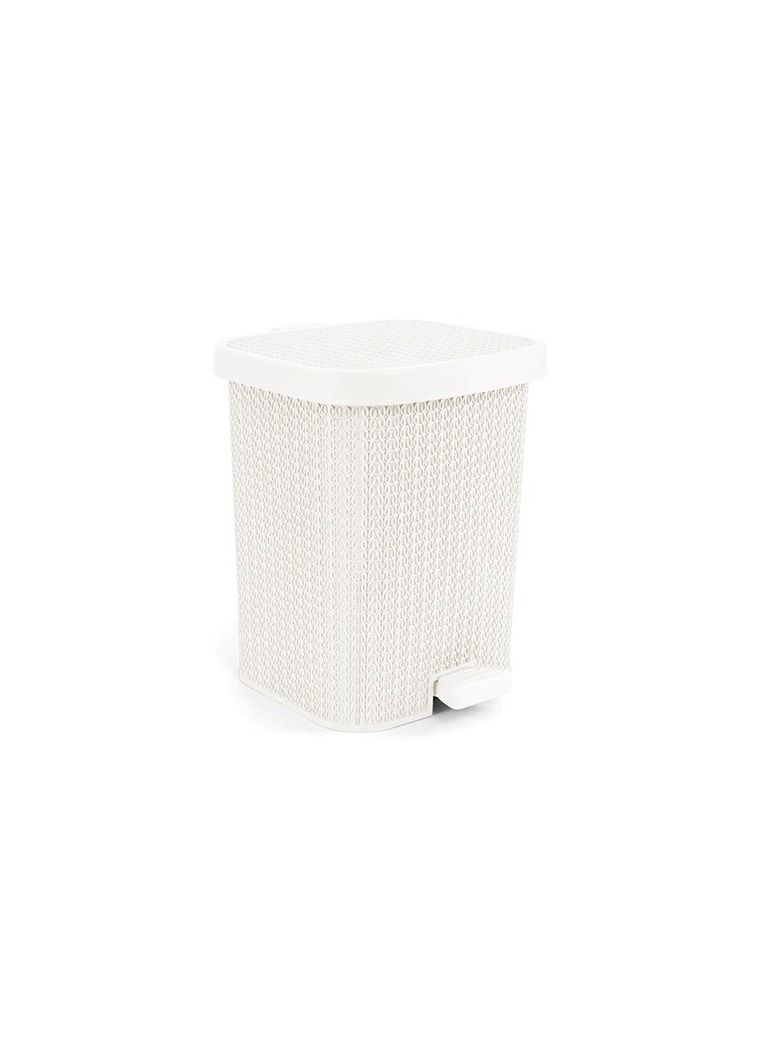 الهلال والنجمة الذهبية سله مهملات بالم صغيرة ابيض 53136 - Image 2