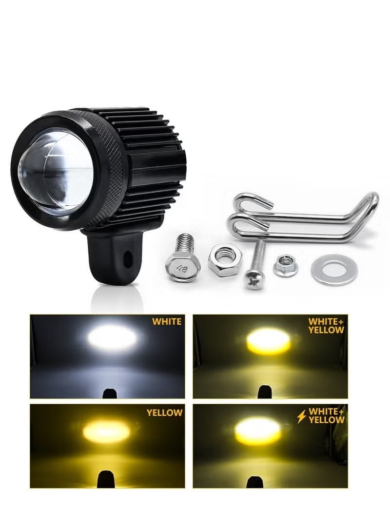Bukela 60W 4 Modes of Lighting Motorcycle Fog Lights DRL Mini LED Driving Lights for Cars Tractor Off Road Boat Marine IP67(Single Pack) - Image 2