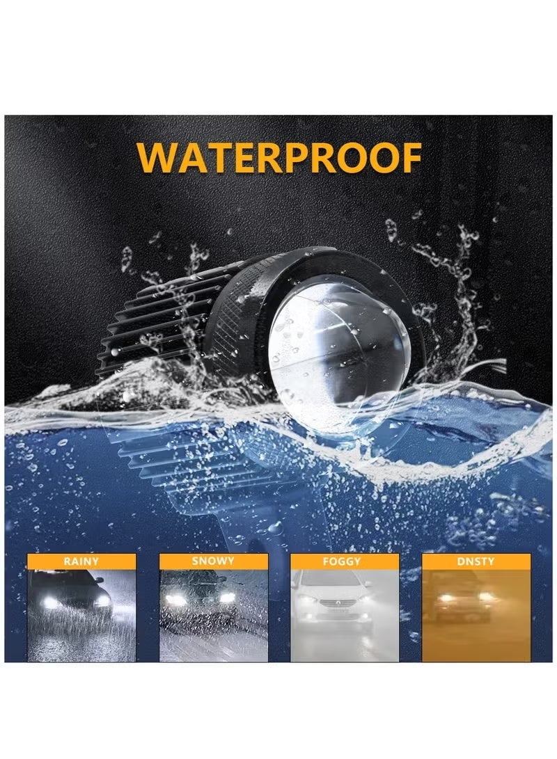 Bukela 60W 4 Modes of Lighting Motorcycle Fog Lights DRL Mini LED Driving Lights for Cars Tractor Off Road Boat Marine IP67(Single Pack) - Image 5