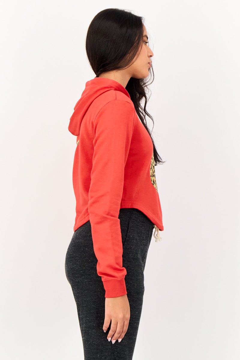Nike Women Sportswear Fit Long Sleeve Outdoor Hoodie, Red - Image 3