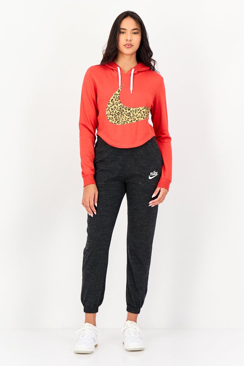 Nike Women Sportswear Fit Long Sleeve Outdoor Hoodie, Red - Image 4