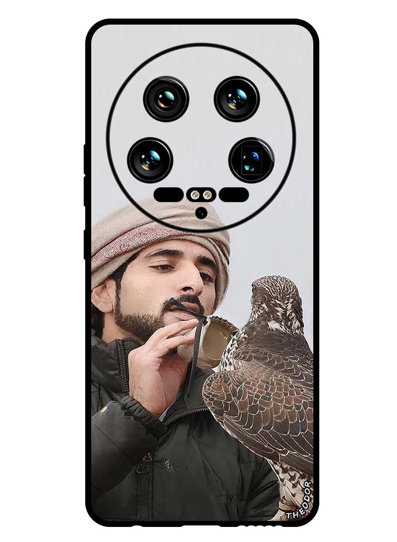 Theodor Protective Case Anti Scratch Shock Proof Bumper Cover For Xiaomi 14 Ultra Sheikh Hamdan Loving His Eagle - Image 1