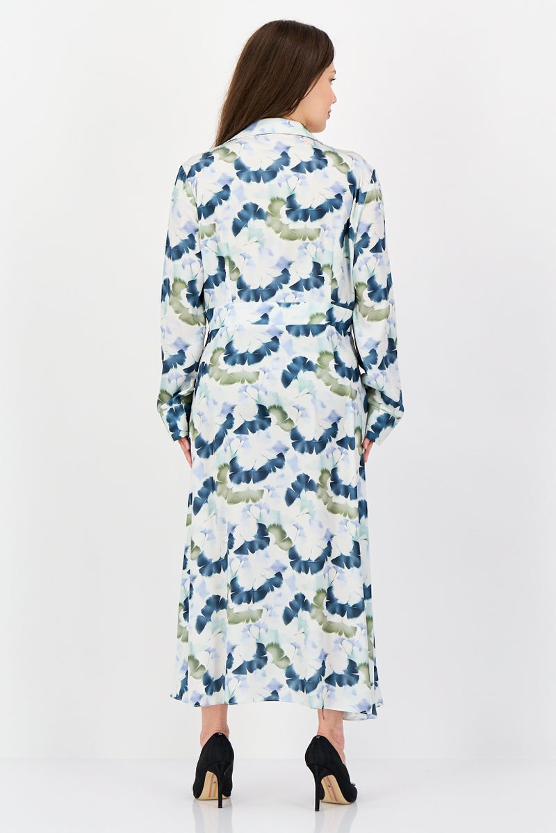Kathy Ireland Women Floral Print Midi Dress, Multicolor - Image 3