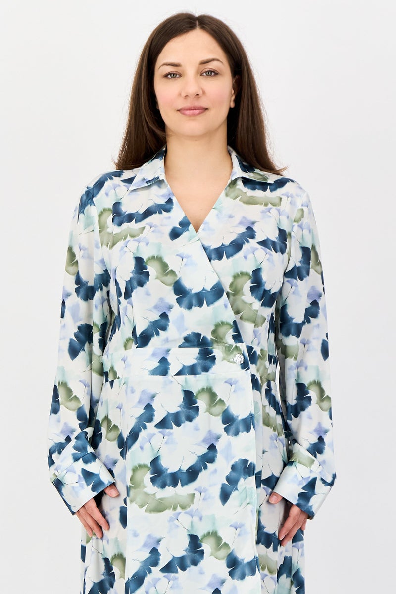 Kathy Ireland Women Floral Print Midi Dress, Multicolor - Image 2