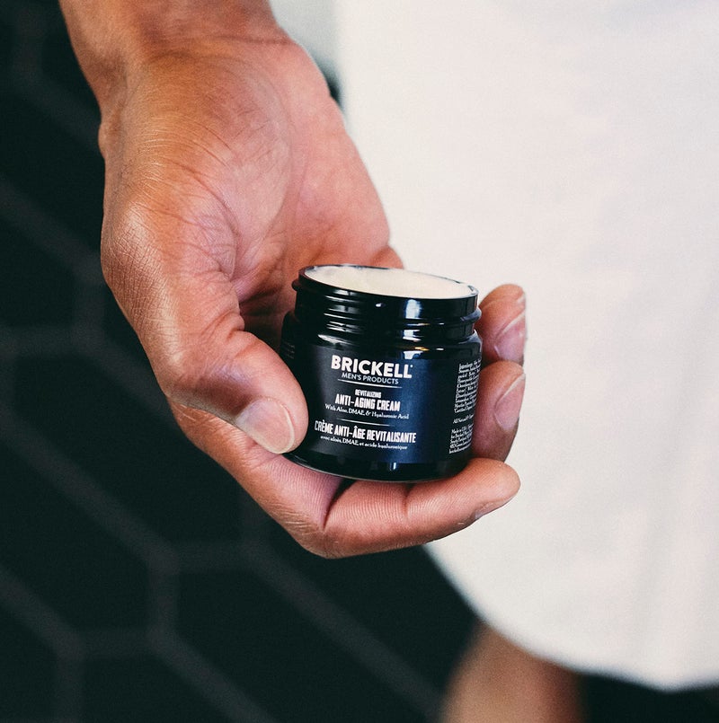 Brickell Men's Products Brickell Men's Revitalizing Anti-Aging Cream For Men, Face Moisturizer For Face To Reduce Fine Lines and Wrinkles, Natural and Organic Anti Wrinkle Night Face Cream, 2 Ounce, Scented - Image 4