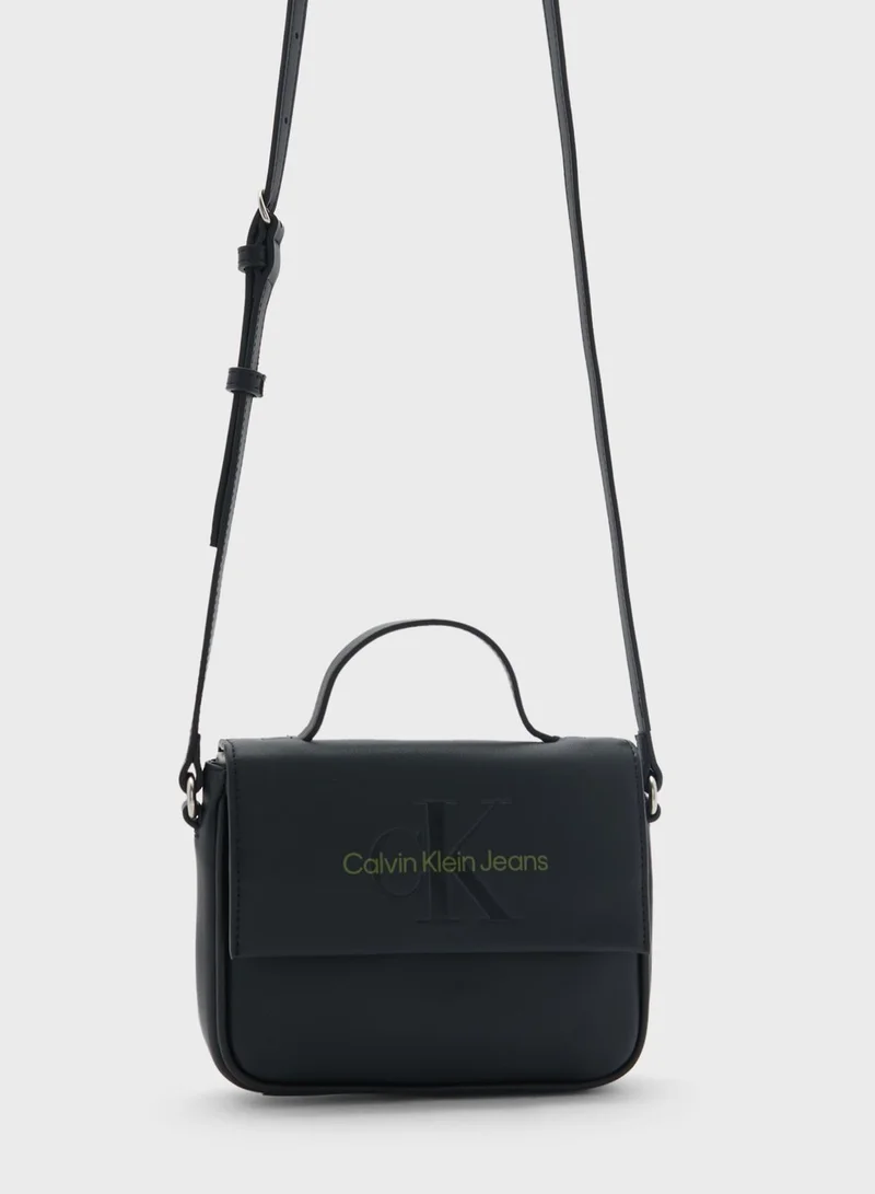 Calvin Klein Jeans Monogram Detailed Crossbody