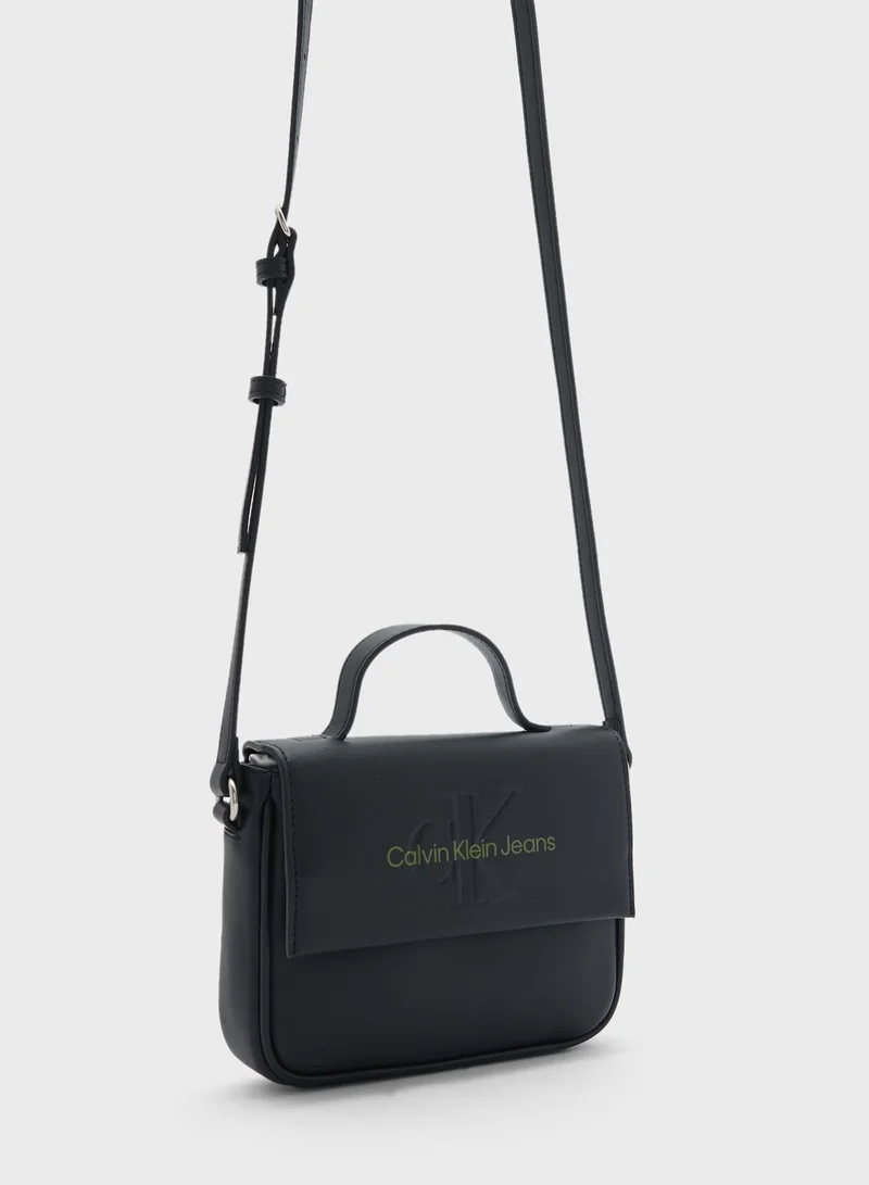 Calvin Klein Jeans Monogram Detailed Crossbody