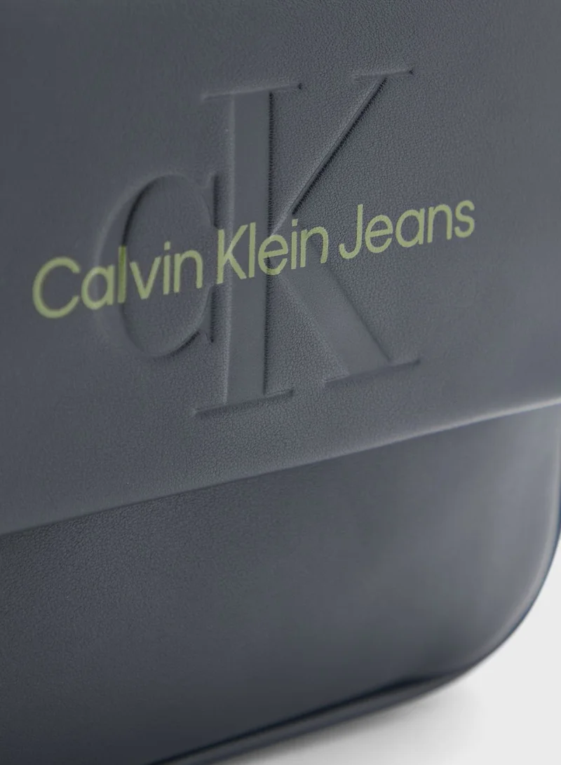 Calvin Klein Jeans Monogram Detailed Crossbody