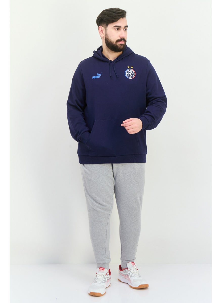 PUMA Men Sportswear Fit Long Sleeve Footballcore Fan Sweatshirt, Navy  - Image 4