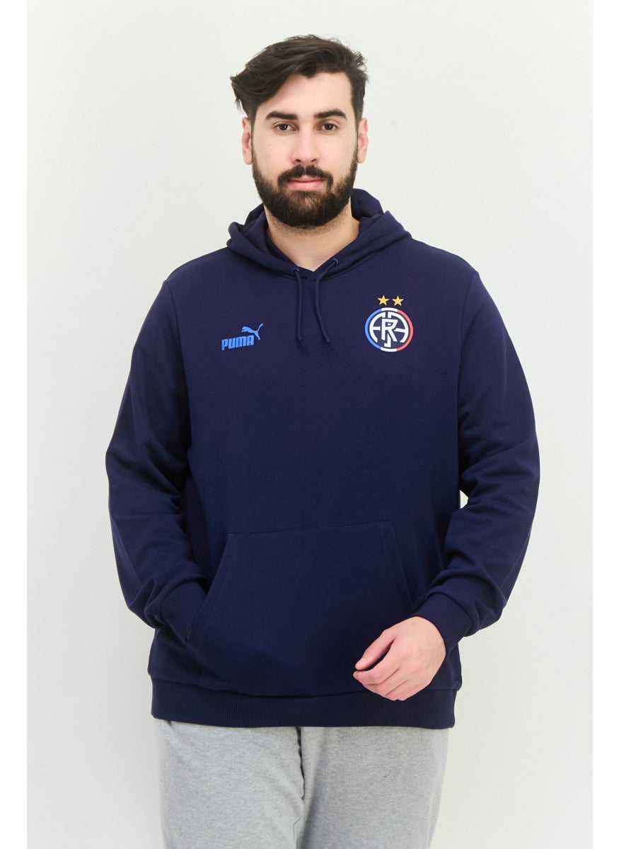 PUMA Men Sportswear Fit Long Sleeve Footballcore Fan Sweatshirt, Navy  - Image 1