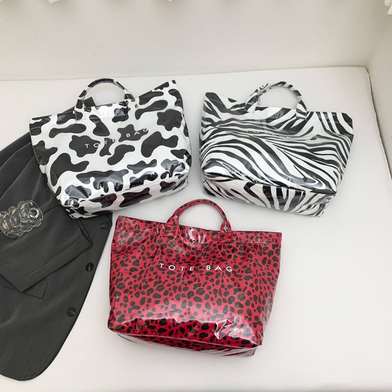 Large-Capacity Leopard Print Commuter Lazy Style Bag 2025 Fashion Portable Large-Capacity Single Shoulder Mommy Bag - Image 5