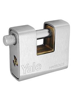 Yale Yale 160ME90 Armoured Padlock, 90 mm Size, Silver  - Image 1