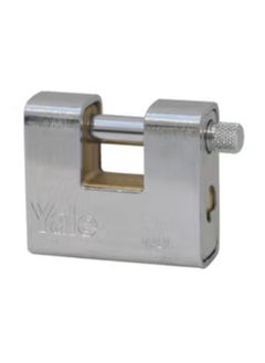 Yale Yale 160ME90 Armoured Padlock, 90 mm Size, Silver  - Image 2