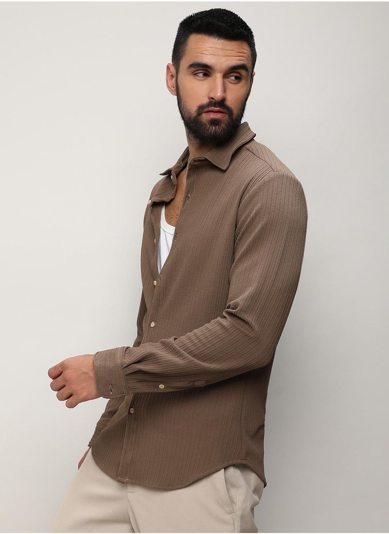 كامبوس سوترا - قميص مخطط مجعد - Image 1