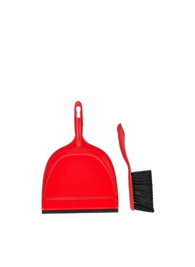 Vileda Standard Shovel and Brush Set Fluted Edge Red/Black 33 × 23 × 8cm - Image 2