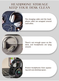 هافيت حامل تخزين سماعات الرأس العالمي غير القابل للانزلاق، مناسب للألعاب، AirPod Max، Bose، Razer  - Image 4