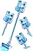 BLAXTEM 4in1 Kids Toy Vacuum That Works with Suction Electric Toy Toddler Vacuum Cleaner for Children Ages 3 4 5 6 Boys GirlsToddlers Toys Cleaning Set for Pretend Play Light Blue - Image 2
