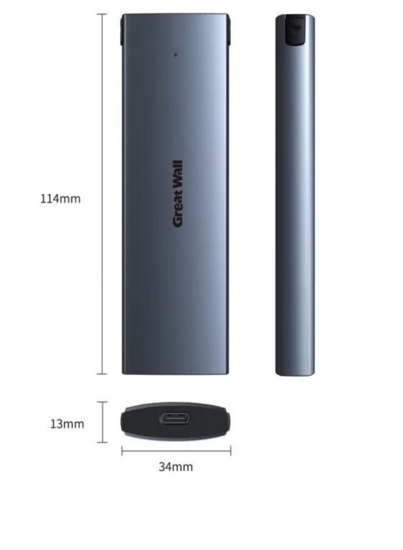 Great Wall HE301 M.2 NVME Hard Drive Docking Station Enclosure Adapter - Image 3