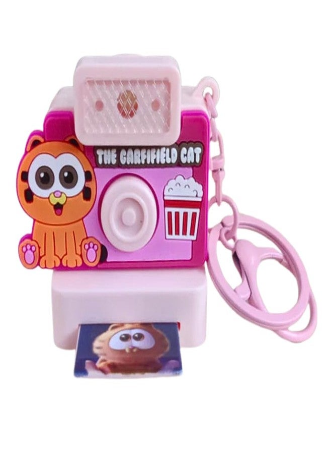 FUNFOB Garfield Camera Keychain With Light & Sound For Fans Collectible Gifting | Garfield Camera - Image 1